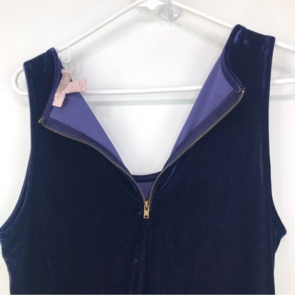 NEW Forever 21 Navy Sleeveless Velvety Sheath Dress - Picture 9 of 14